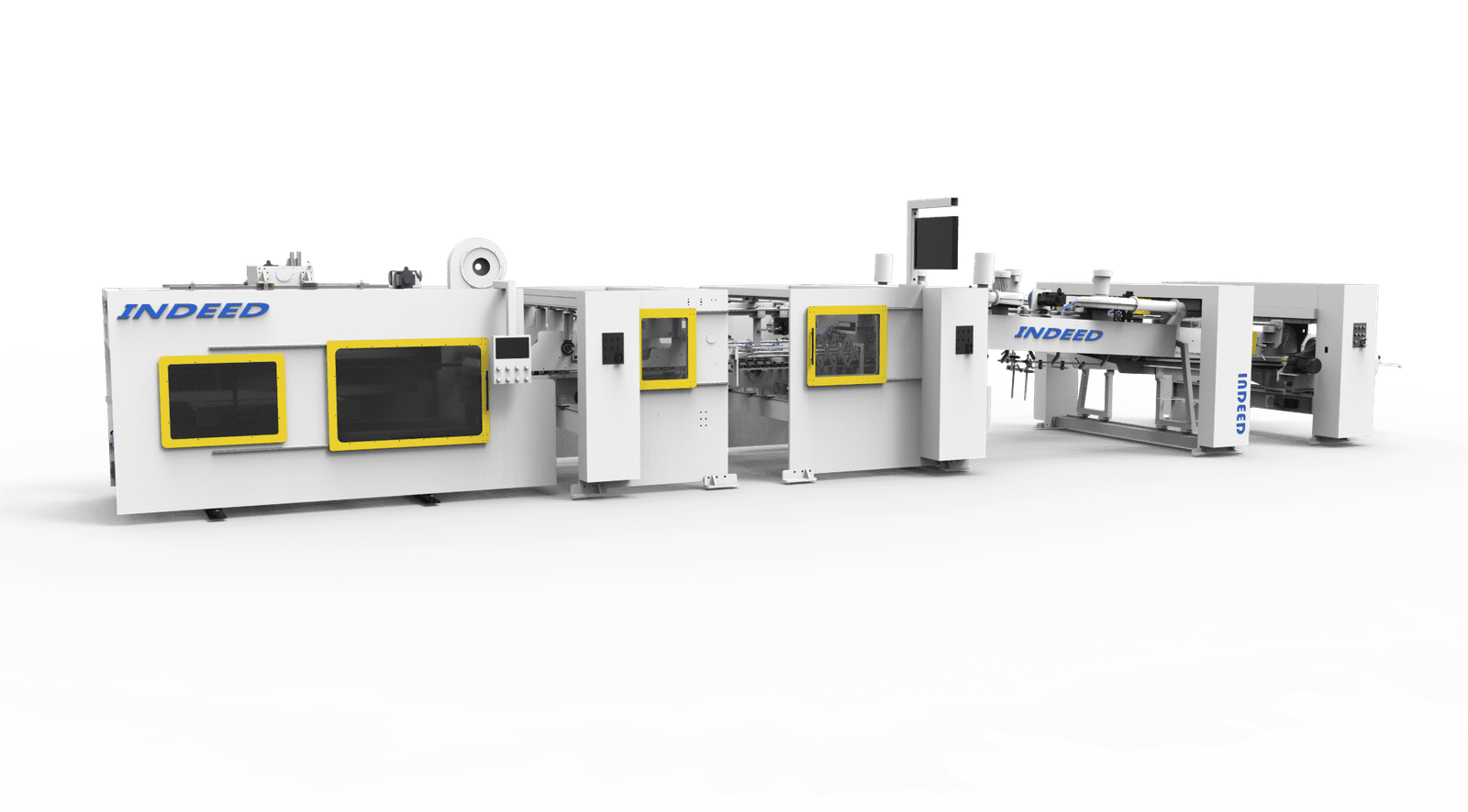 Downward Folder Gluer and Stitcher IG-D Series INDEED SMART LINE